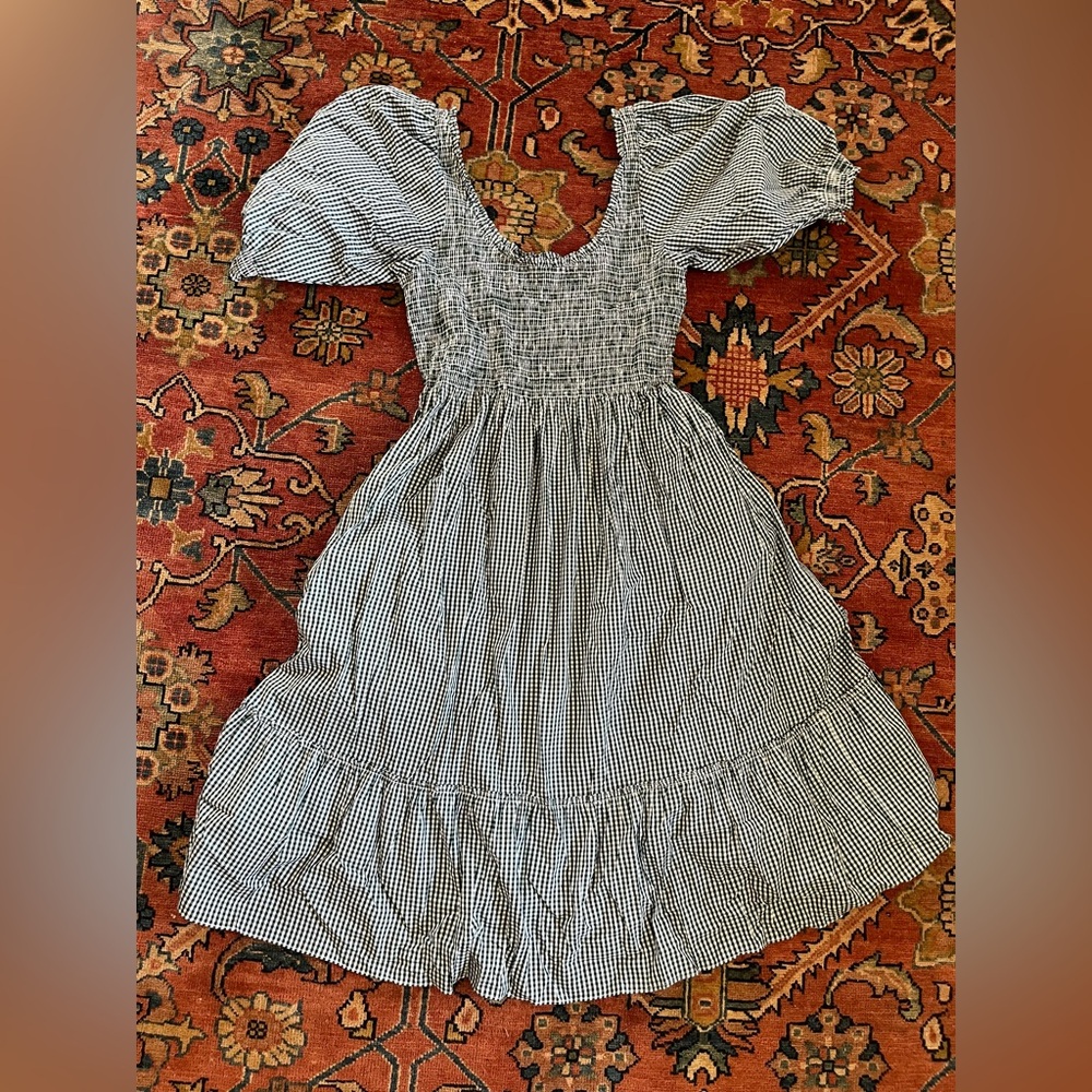 HillHouse home black and white striped nap dress